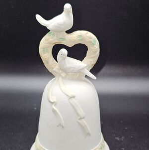 Vintage 1988 Enesco Bell With Doves *Wedding Cake Topper* Birds Of Love